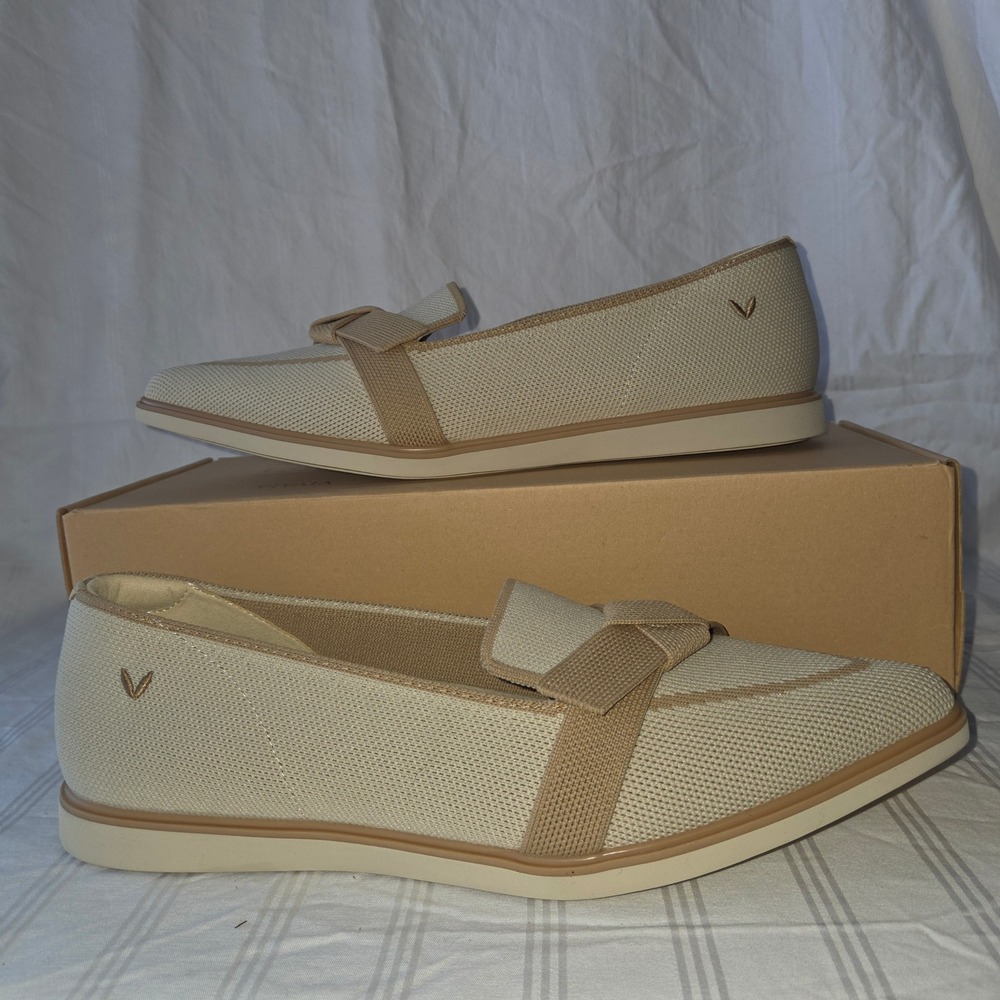 VIVAIA Michelle 2.0 Pointed Toe Bow Loafers Knit Comfort Flats EU 40.5 US 9.5 - Picture 12 of 15